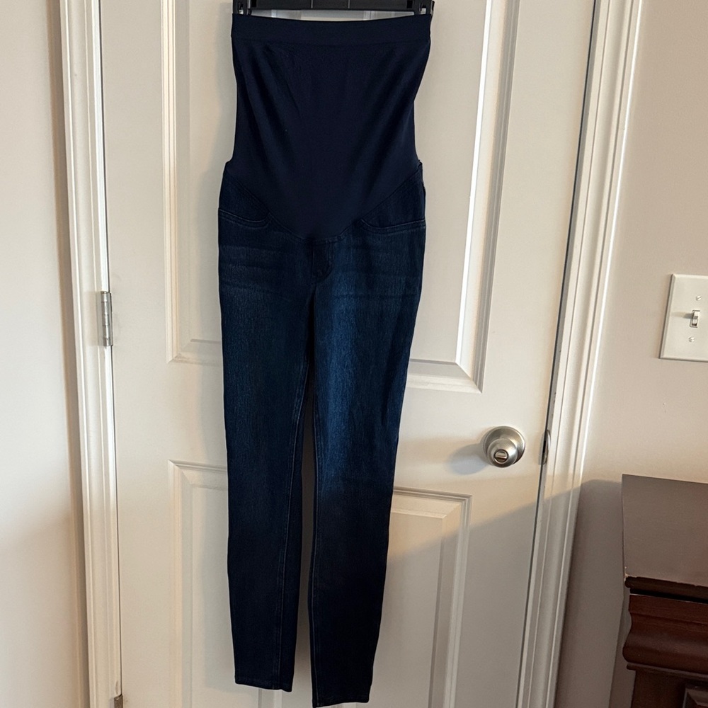Maternity SPANX Women's Skinny Jeans - Dark Blue